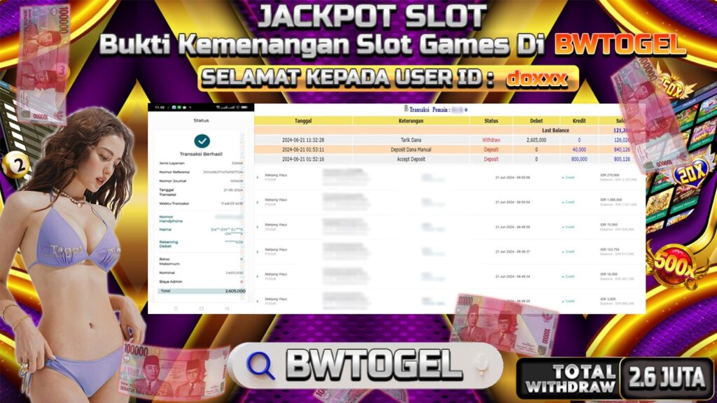 BUKTI JACKPOT SLOT MAHJONG WAYS TERPERCAYA DI INDONESIA TGL 21-06-2024