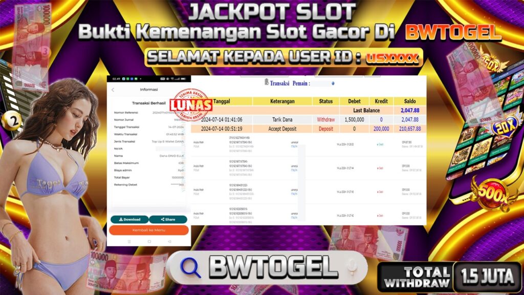 BUKTI JACKPOT SLOT ANUBIS WRATH TERPERCAYA DI INDONESIA TGL 14-07-2024