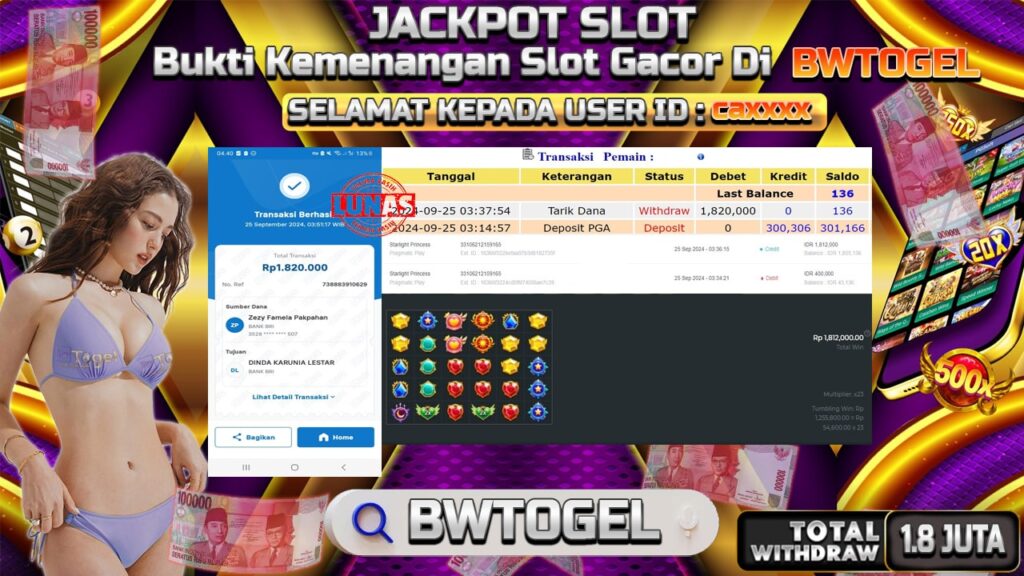 BUKTI JACKPOT SLOT STARLIGHT PRINCESS TERPERCAYA DI INDONESIA TGL 25-09-2024